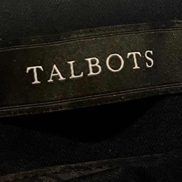 Talbots sz 12 Bi-Stretch Straight-Leg Curvy Dark Navy Blue Pants - Picture 2 of 7
